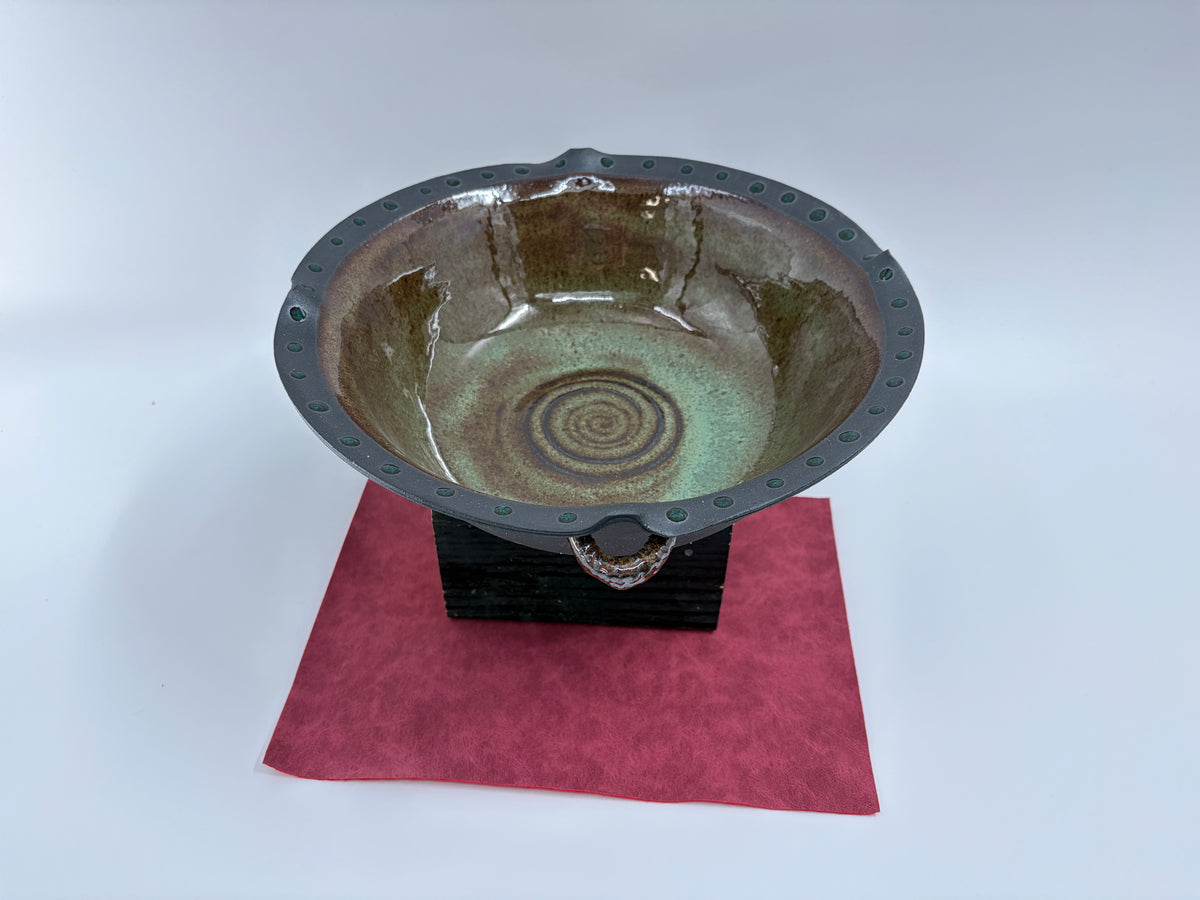 Iron Stone Handled Bowl