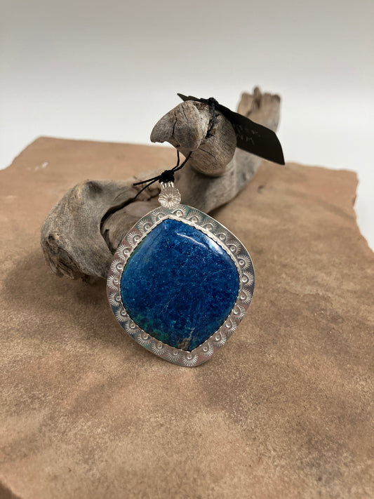 Azurite with Chrysocolla Pendant