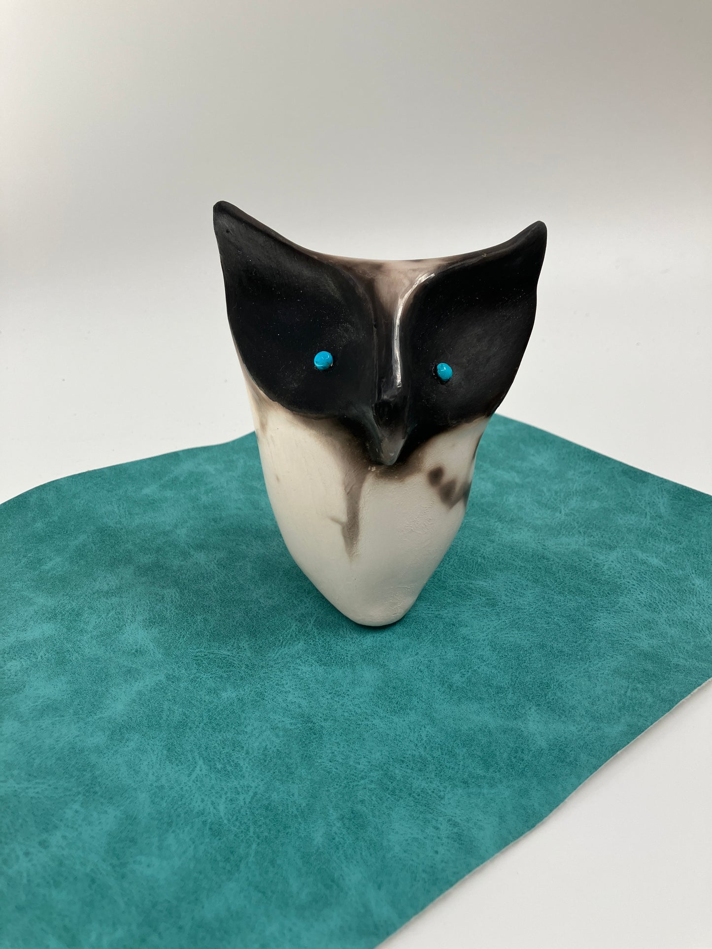 Owl with Turquoise Eyes