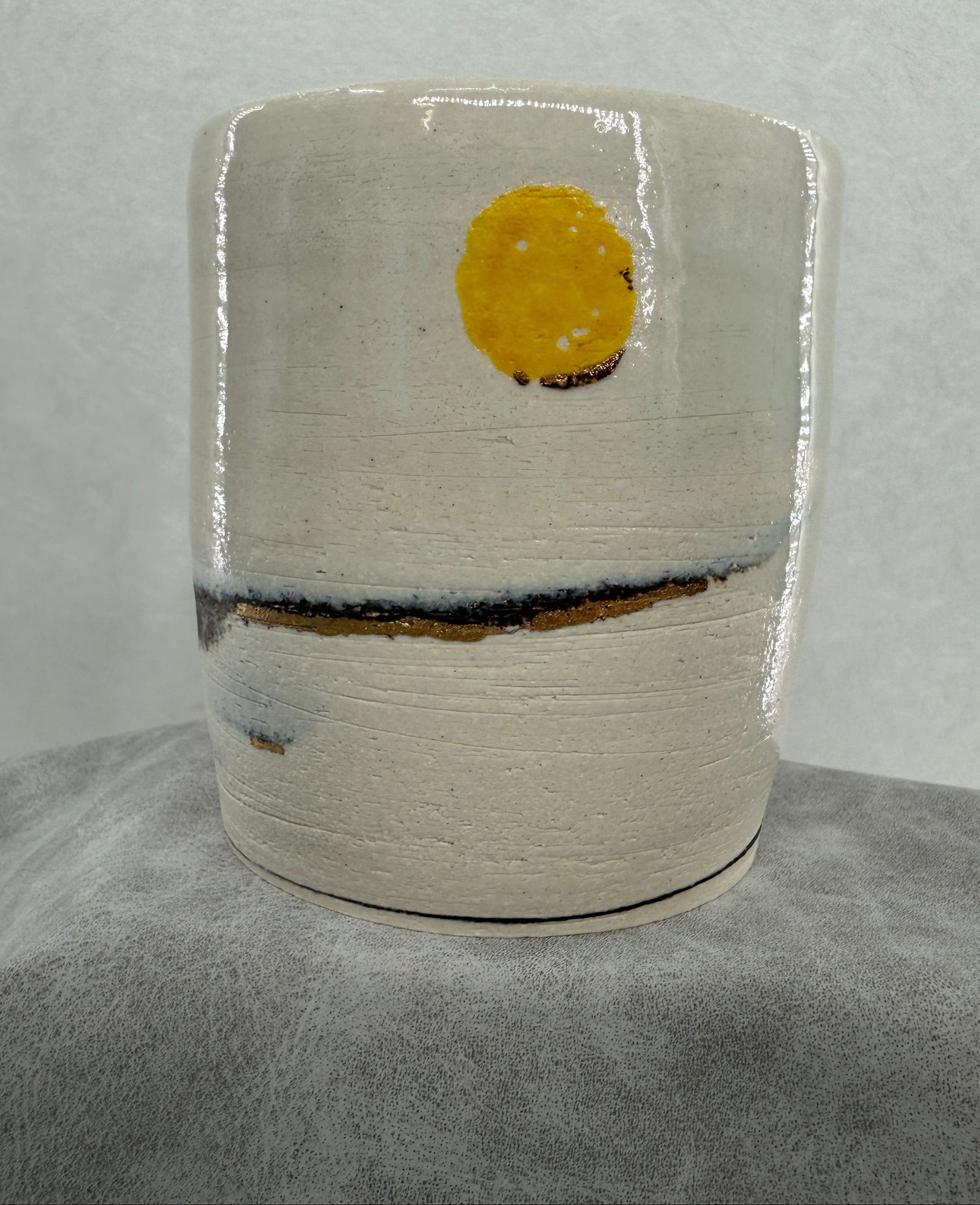 Two-Tone Mug (with Yellow Moon)