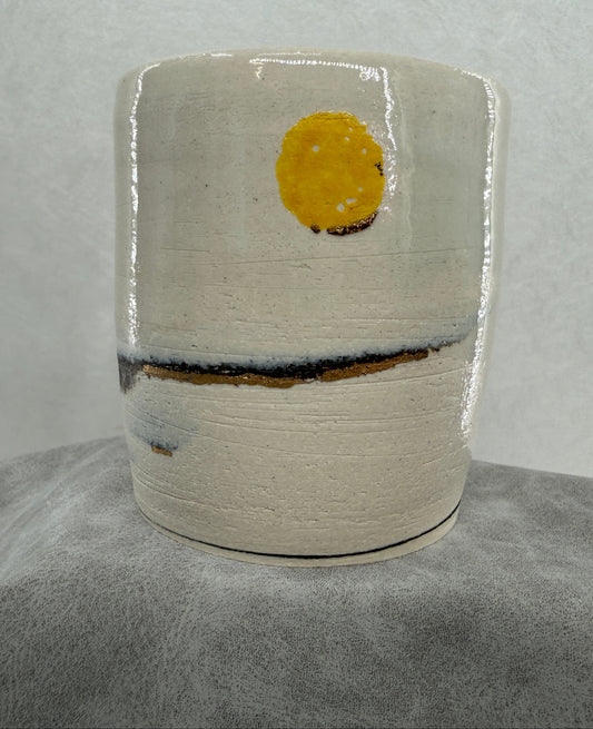 Two-Tone Mug (with Yellow Moon)