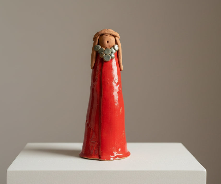 Standing Figure, Red Texture