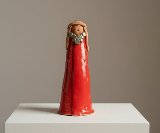 Standing Figure, Red Texture
