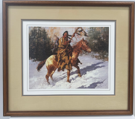 Winter Coat, 1981 by Howard Terpning