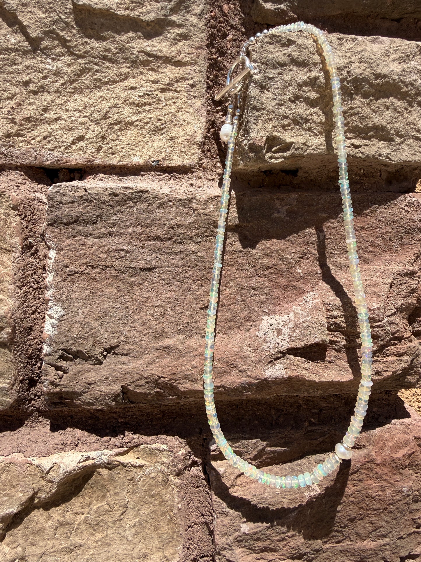 Opal and Pearl Necklace