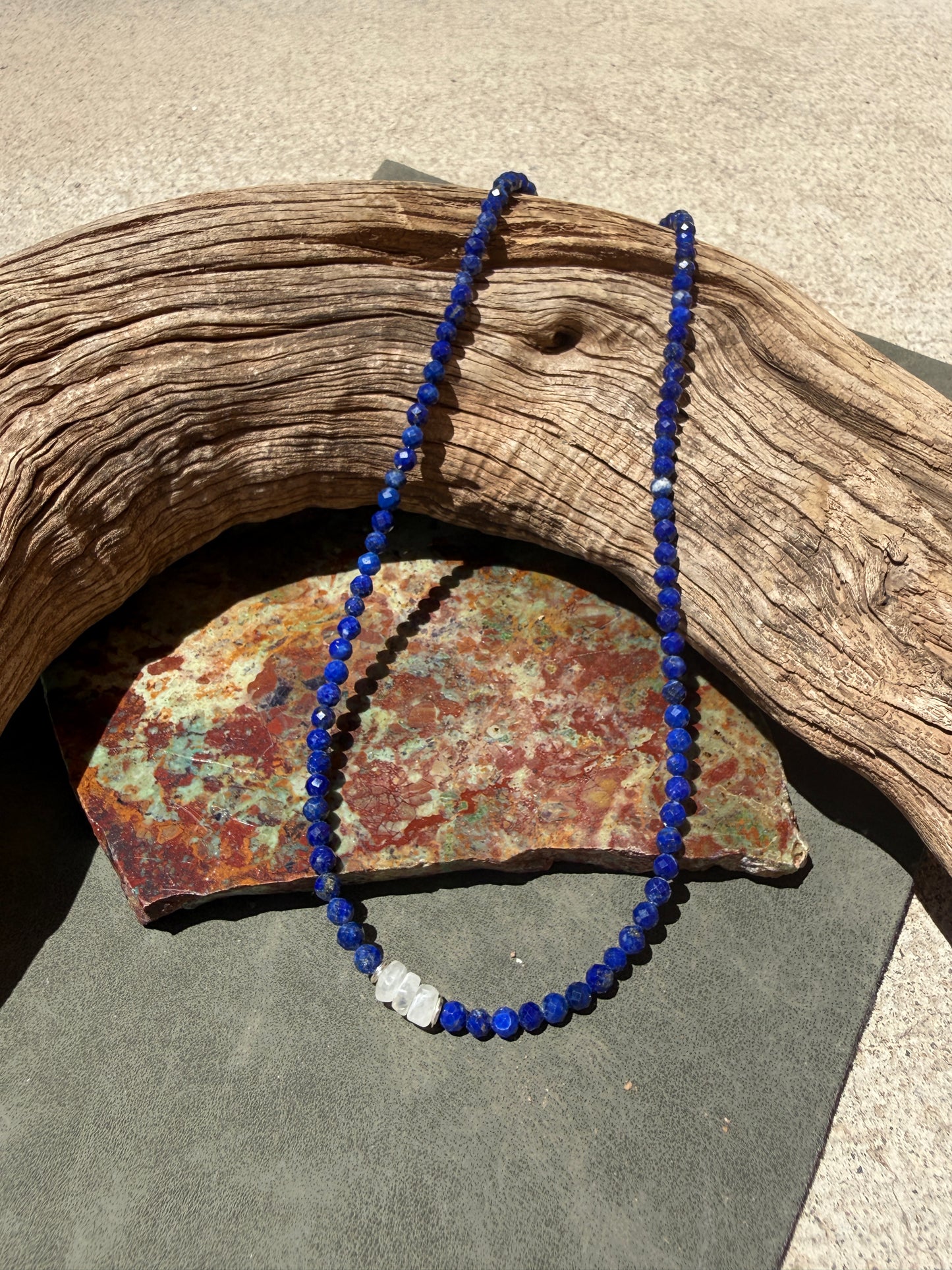 Lapis and Moonstone Necklace