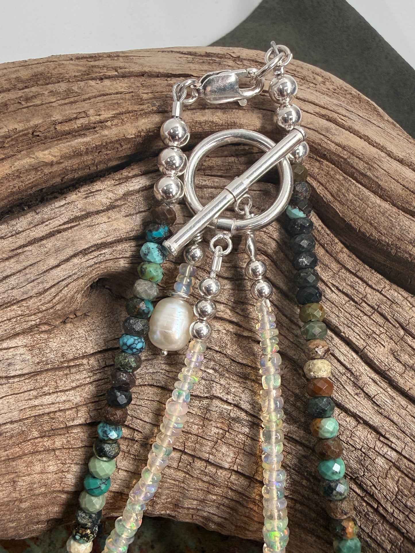 Opal and Pearl Necklace
