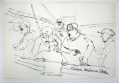 Sailors on Phodes LR-DR15-54 - 11"x16.5"