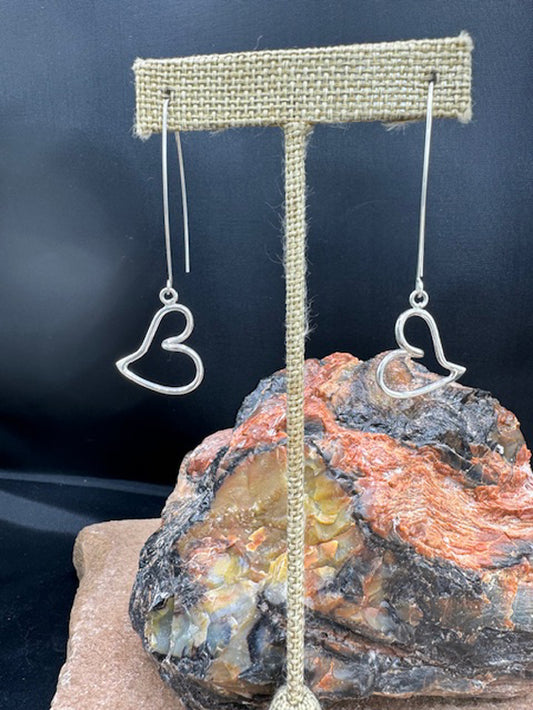 Dangle Heart Earrings 4370