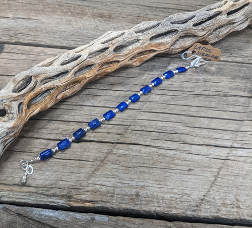 Faceted Lapis Bracelet 1357