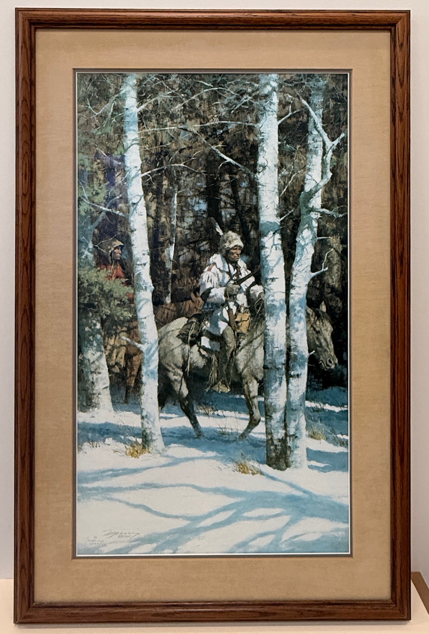 Untitled (BIrch and Horses)