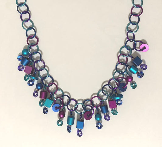 Anodized Aluminum Dangle Necklace 137