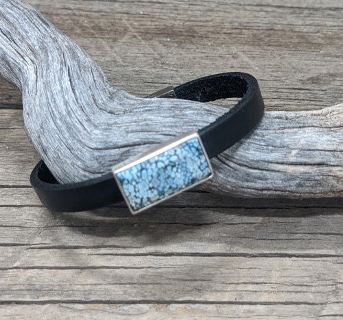 Cloud Mountain Turquoise Leather bracelet 292