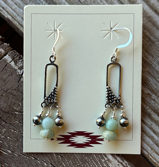 Aquamarine Earrings 1466