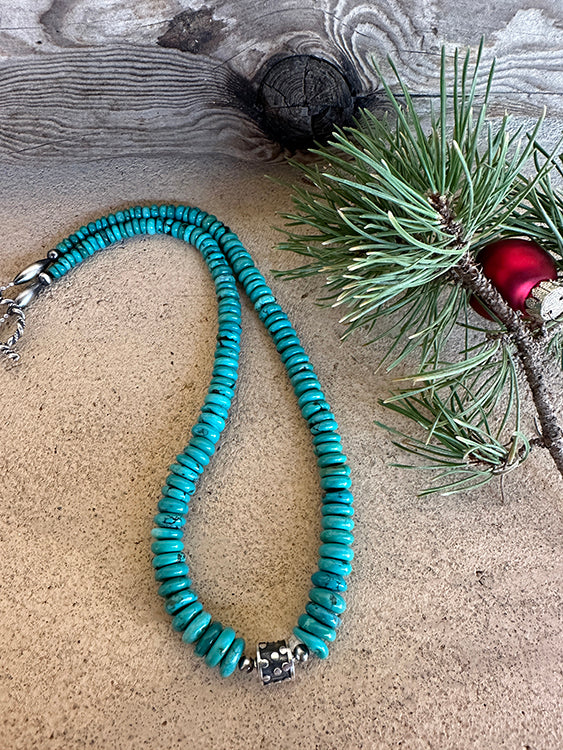 Graduated Turquoise Necklace 1453