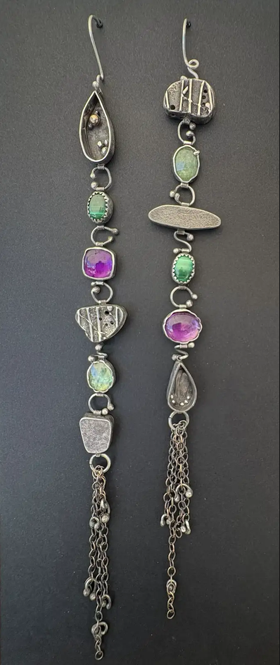 Shoulder Duster - Malachite and Kyanite