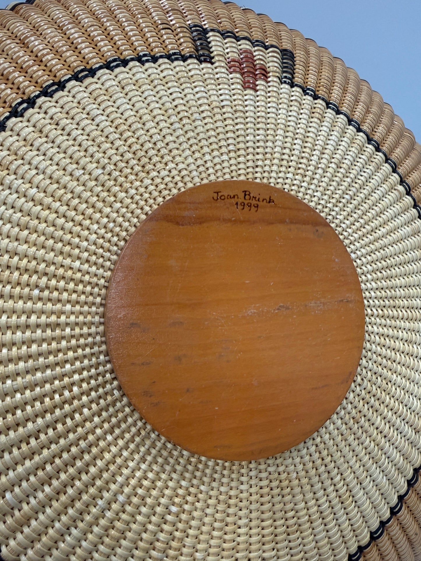 Open Woven Cane Basket