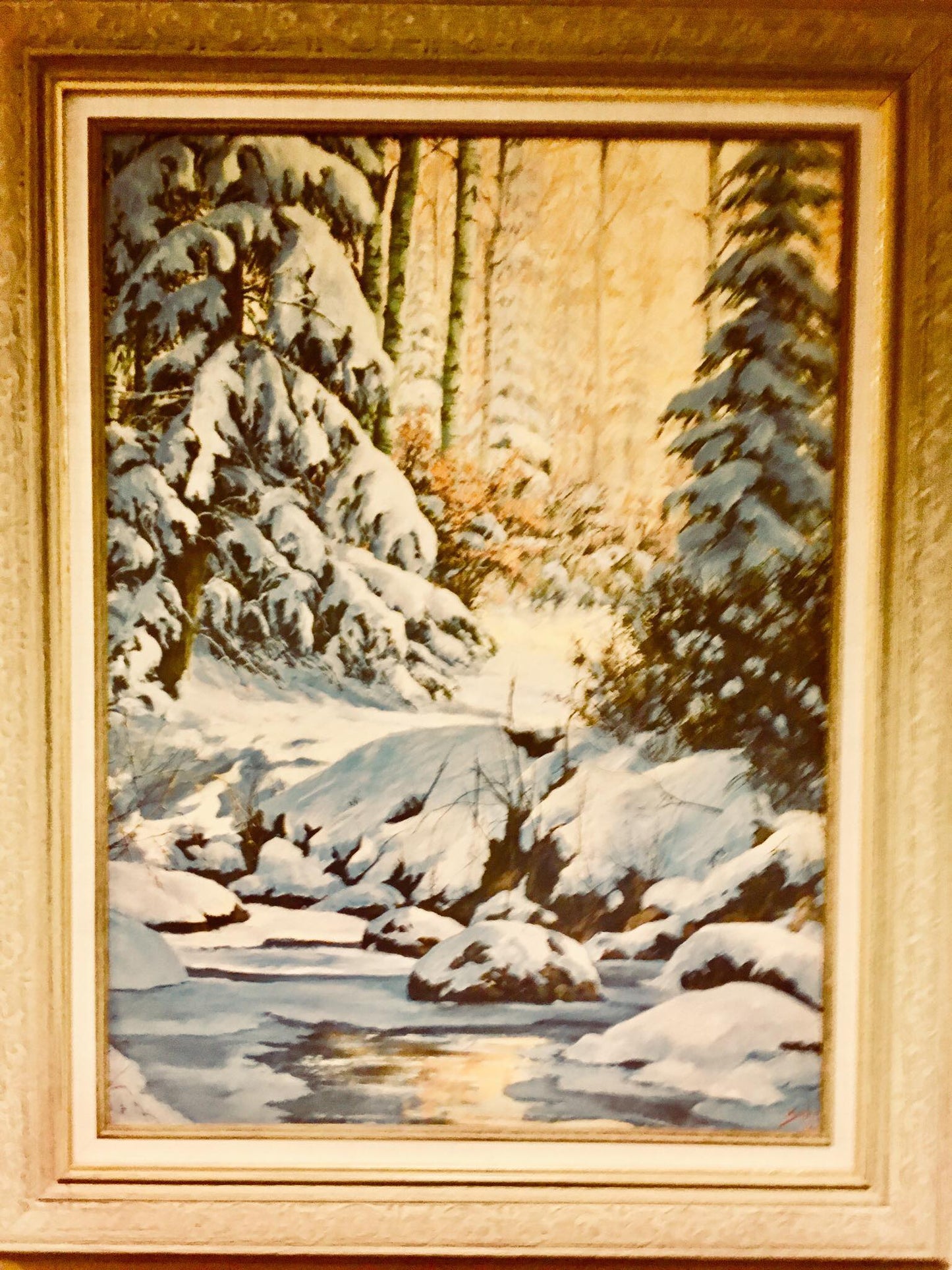 Winter scene P58 - 28.5 x 21 x 0