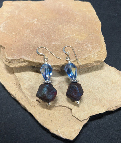 Raku Nugget Earrings 11073