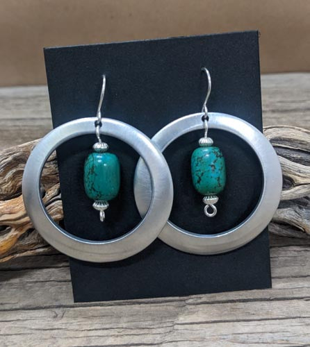 Aluminum Circle Earrings 258