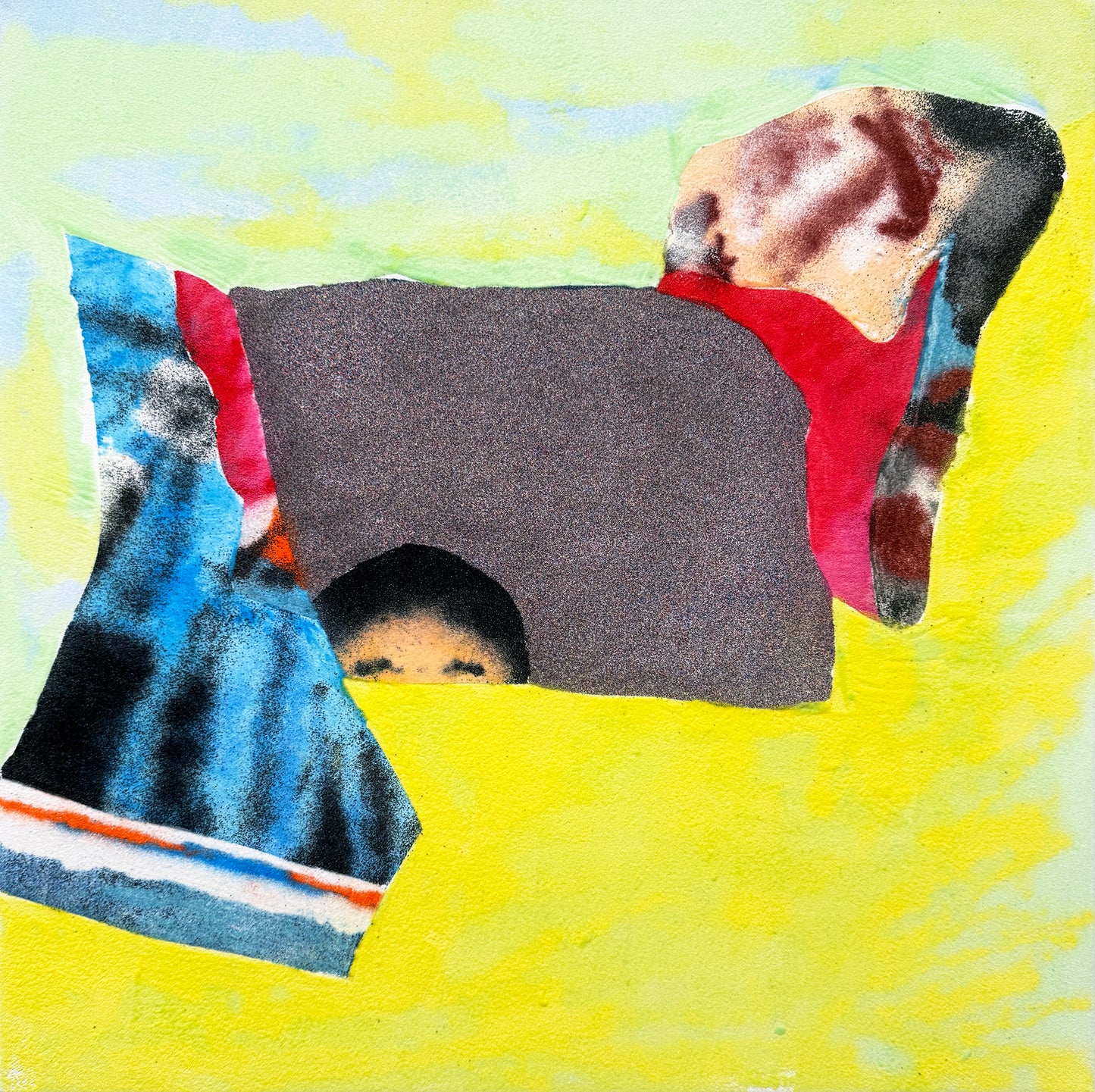 Yellow-Green Self-Collage
