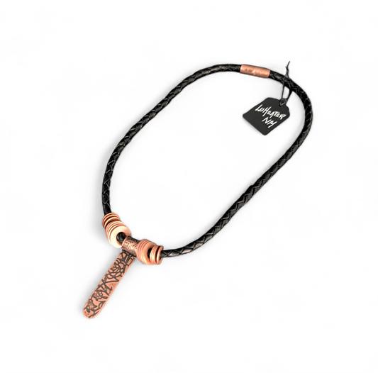 430 Copper & Leather Necklace