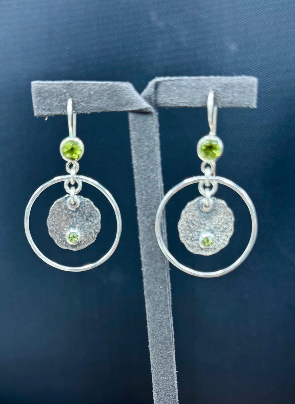 5173 Peridot and Sterling Silver Earrings