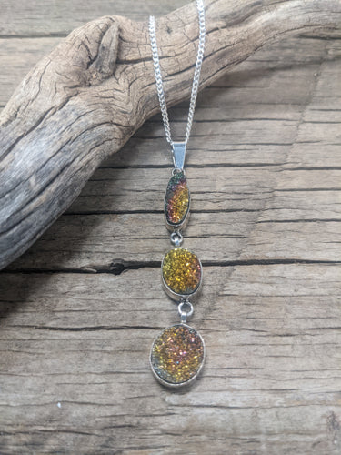 Rainbow Pyrite Pendant 679