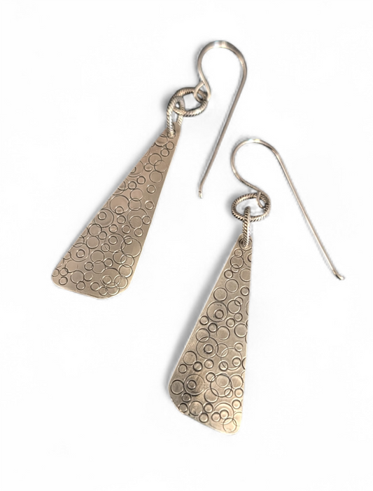 416 German Silver Stamped Earrings