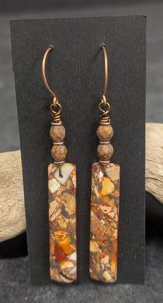 401 Copper & Brown Earrings