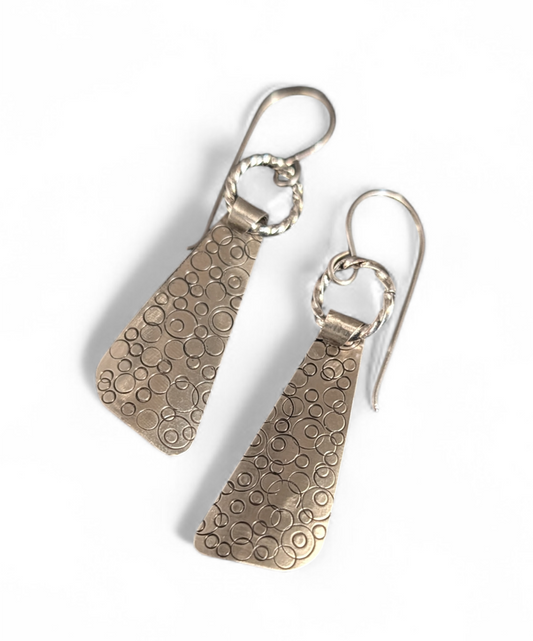 415 German Silver Stamped Earrings