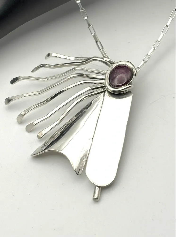 Red Riding Hood in Flight Necklace