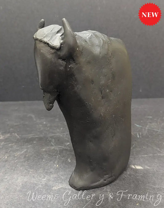 Black Buffalo 264 Clay Sculpture