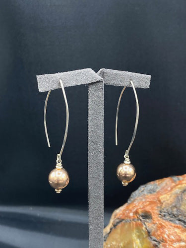 Copper Ball Earrings 4223