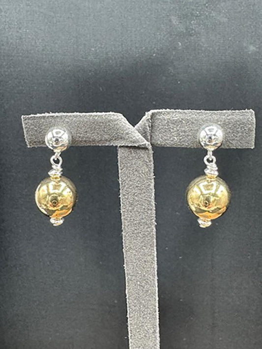 5038 10mm 14kGF bead earrings