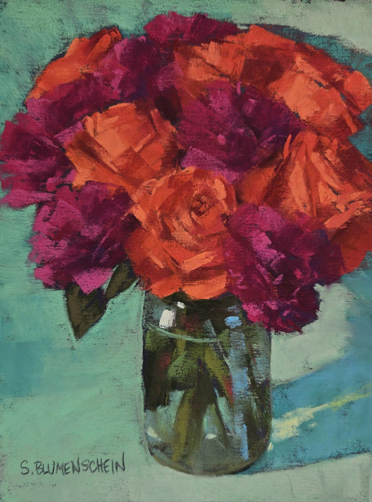 619 Bouquet in Red and Purples