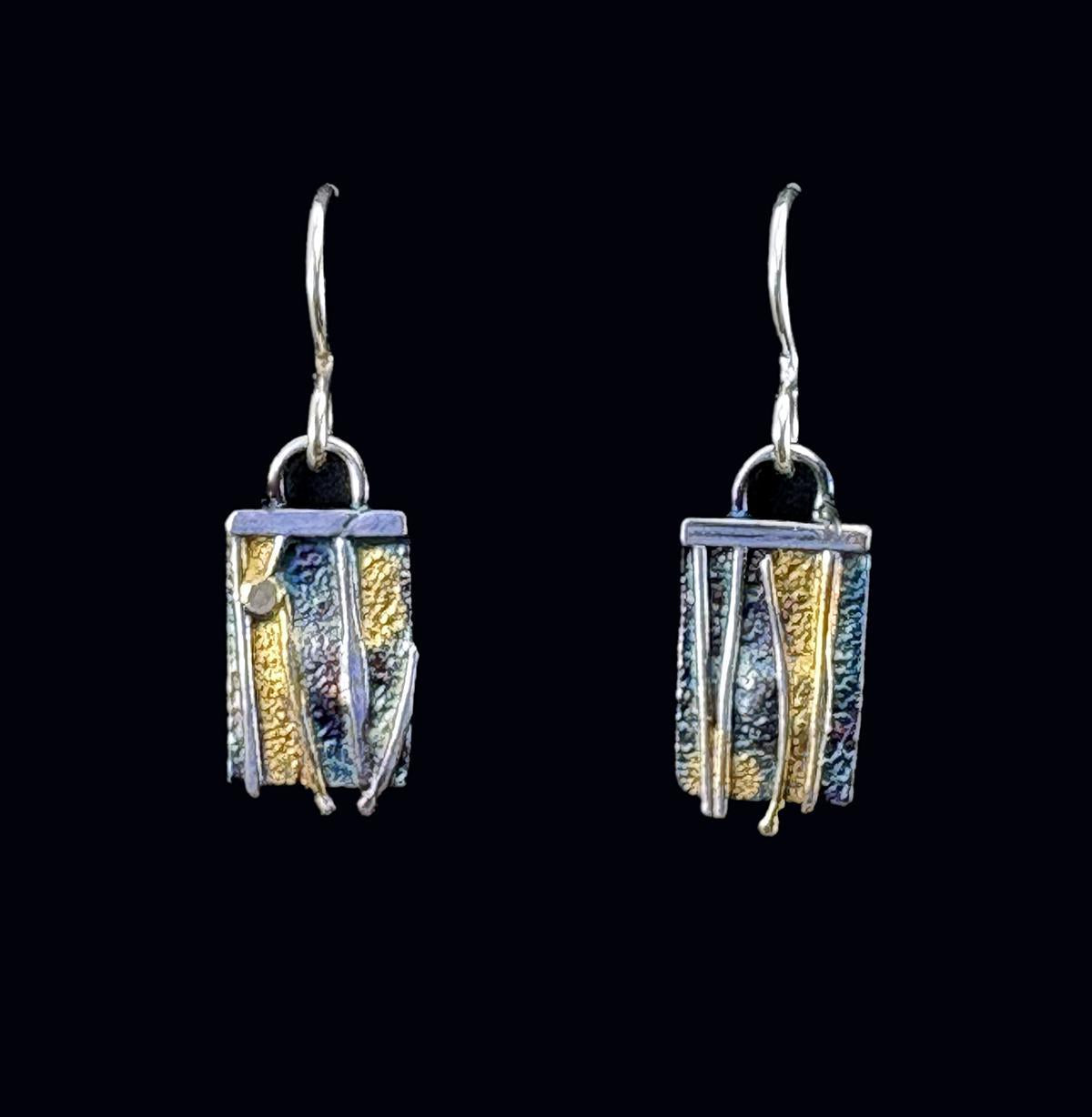 391 Rectangular earrings,