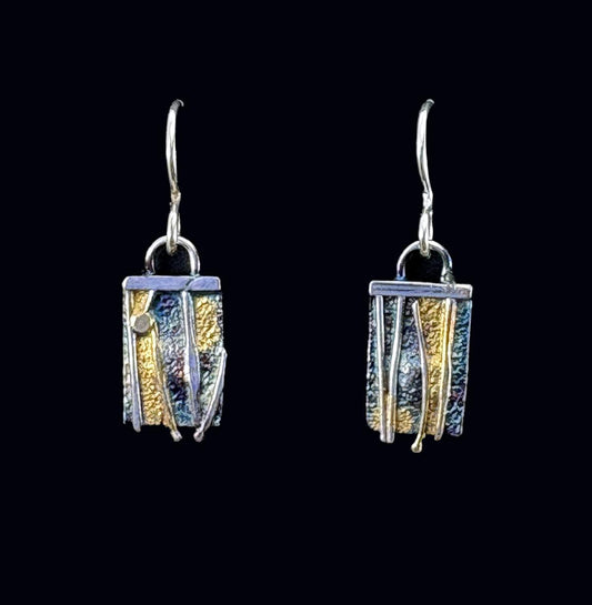 391 Rectangular earrings,