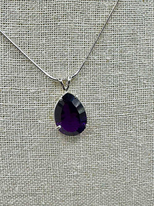 5070 Amethyst Pear Shape Pendant
