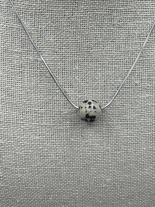 5077 Dalmation Jasper Bead Pendant