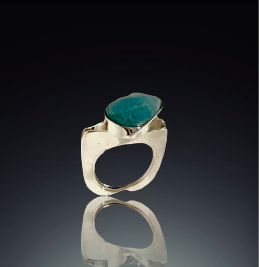 Peruvian Amazonite Ring 36