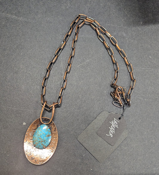 Copper/Turquoise Pendant 295