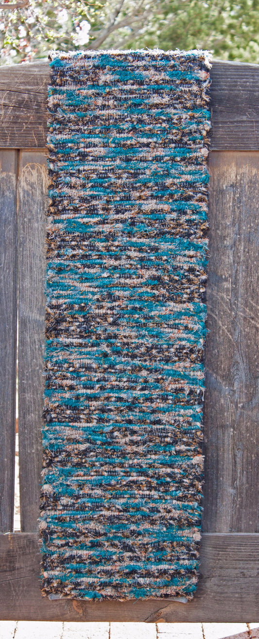 Turquoise & Gray Duo Table Runner 23.007