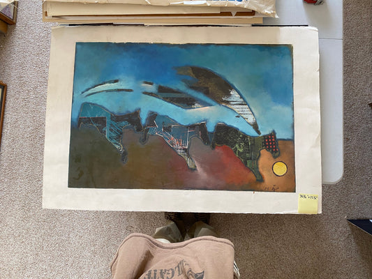 untitled-abstract three horses Item _106