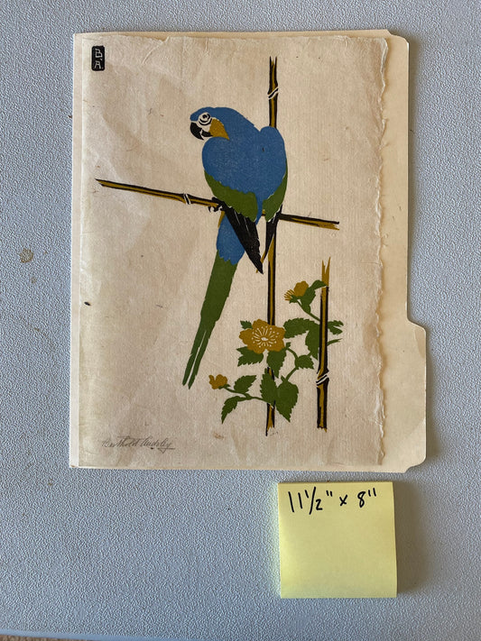 Untitled- blue parrot Item _143