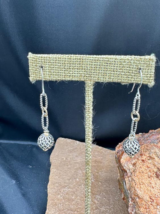 Woven SS/14kt gf Earrings 4443 - 0 x 0 x 0