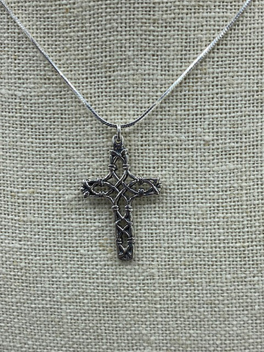 SS Cross Necklace 4342