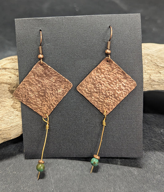 Copper Earrings 538