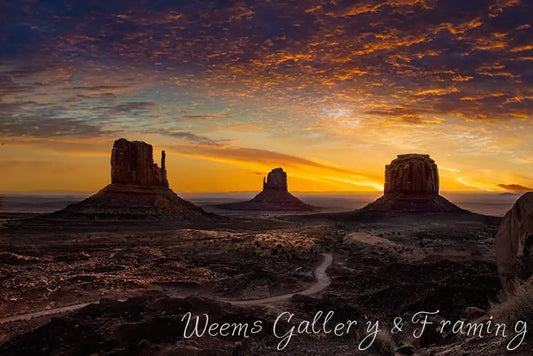 Monument Valley Morning View 1239 Infused Aluminum Photography