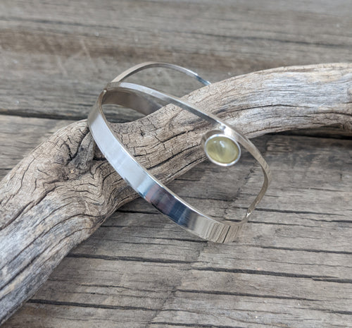 Lemon Quartz Sterling Silver Cuff 43